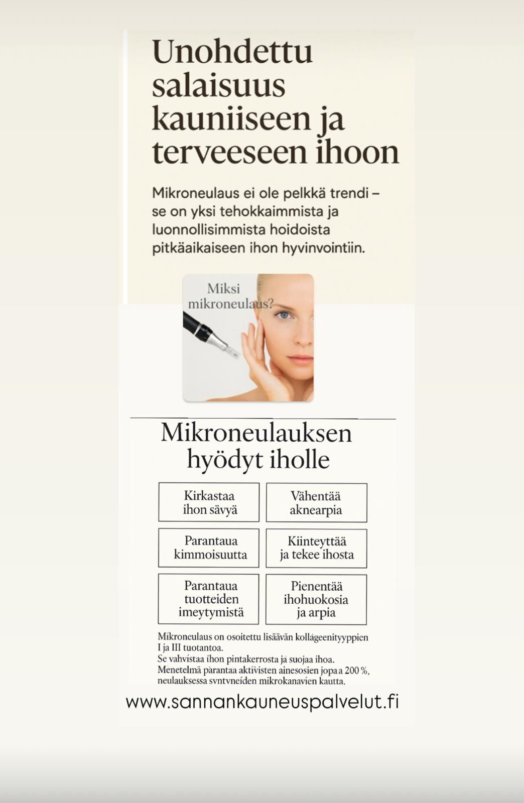 Mikroneulauksen hyödyt iholle